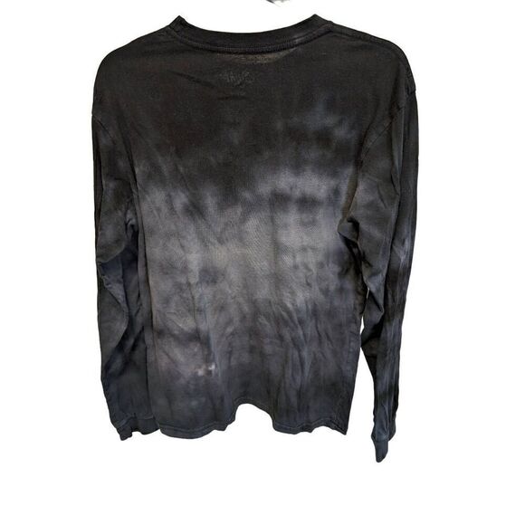 Eighty eight Black Tie Dye Long Sleeve Red Rose T-shirt Men's Size Medium - Picture 2 of 6